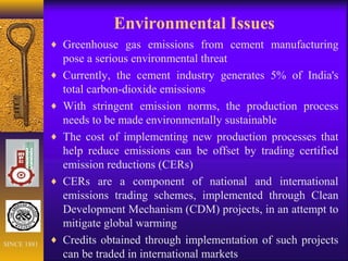 Cement Industry in Indian Economy | PPT