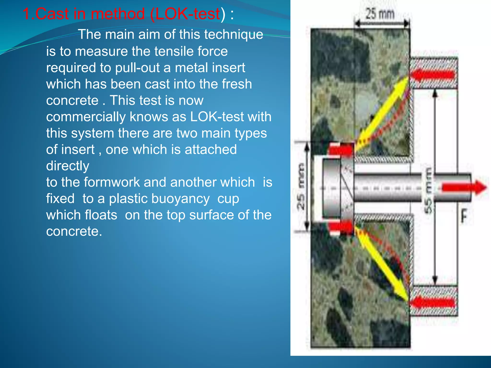 Lok Testing Cement and concrete destructive tests, | PPTX