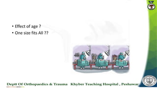 • Effect of age ?
• One size fits All ??
 