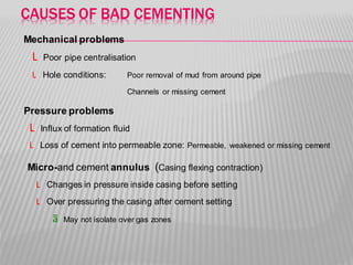 Cement Common Problem Cement Evaluation | PDF