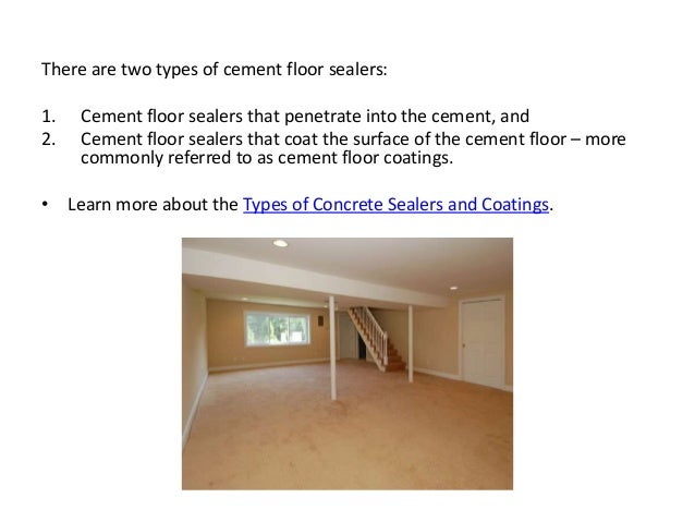 Cement Floor Sealer