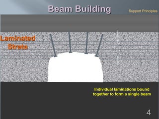Weak
Strata
Laminated
Strata
Individual laminations bound
together to form a single beam
Support Principles
4
 