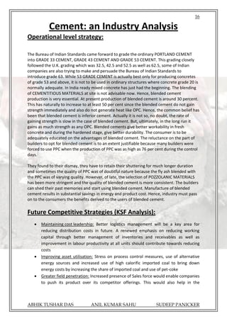 Cement Industry Analysis | PDF