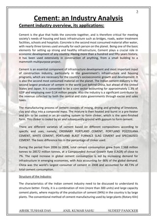 Cement Industry Analysis | PDF
