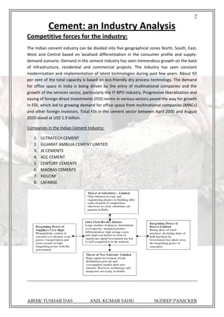 Cement Industry Analysis | PDF