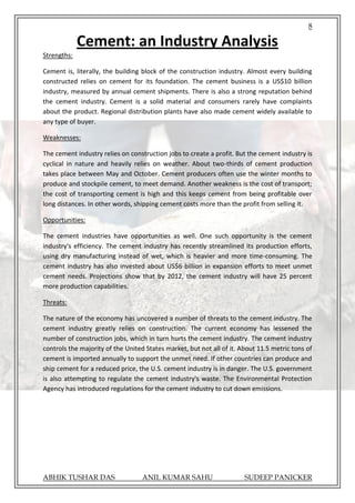Cement Industry Analysis | PDF