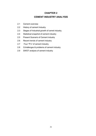 Cement industry analysis | PDF