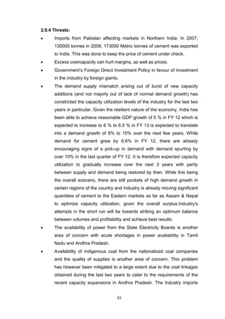 Cement industry analysis | PDF