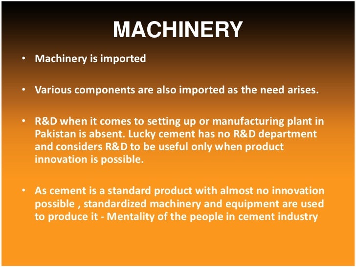 Research papers cement industry pakistan