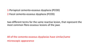 Cemento osseus dysplasia (Doctor Faris Alabeedi MSc, MMedSc, PgDip, BDS ...
