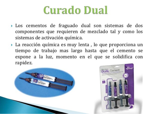 Cementos de resina