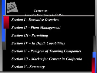 Cementos updated power point presentation as of 121212 | PPT