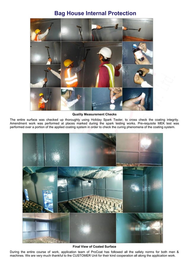 Cement Plant ProCoat Baghouse Internal Corrosion Protection Coating Systems