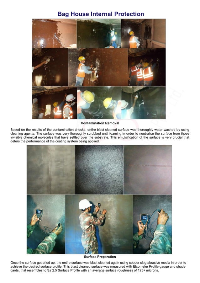 Cement Plant ProCoat Baghouse Internal Corrosion Protection Coating Systems