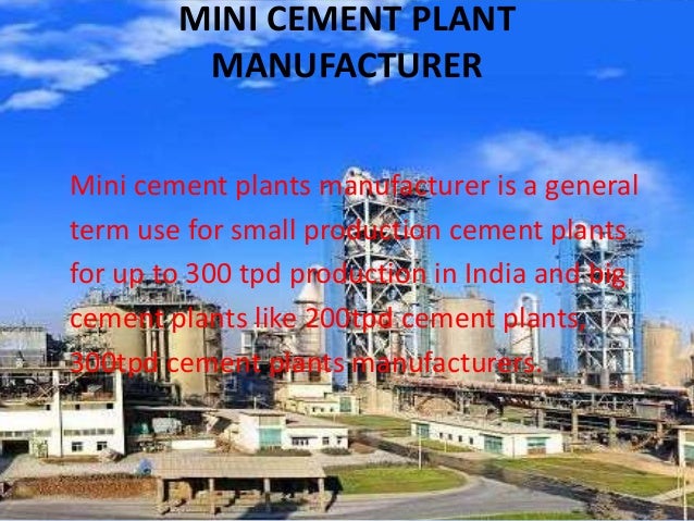Cement Plant Manufacturers and suppliers in India provides turnkey so…