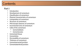 Comprehensive Overview of Cementum: Development, Structure, and ...