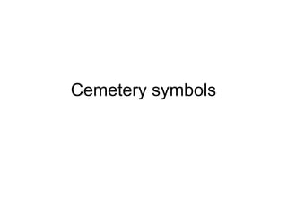 Cemetery symbols 