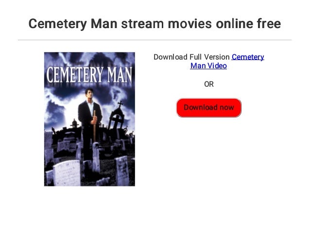 Cemetery Man stream movies online free