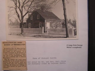 (A page from George
Morse’s scrapbook)
 