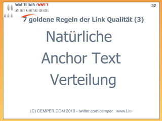Natürliche   Anchor Text Verteilung 7 goldene Regeln der Link Qualität (3) 