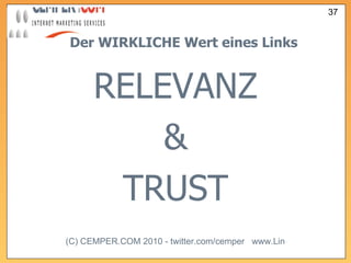Der WIRKLICHE Wert eines Links RELEVANZ & TRUST 