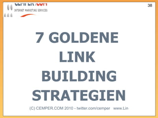 7 GOLDENE  LINK  BUILDING STRATEGIEN 