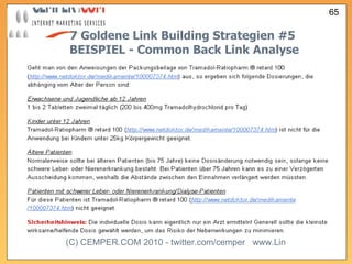 7 Goldene Link Building Strategien  #5   BEISPIEL - Common Back Link Analyse 
