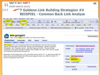 7 Goldene Link Building Strategien  #4   BEISPIEL - Common Back Link Analyse 