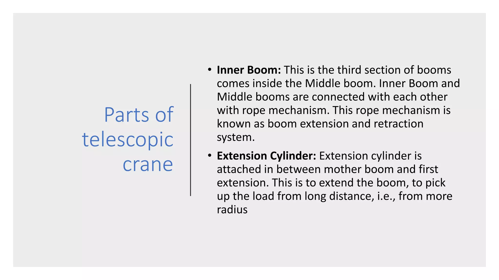 Types of cranes | PPTX