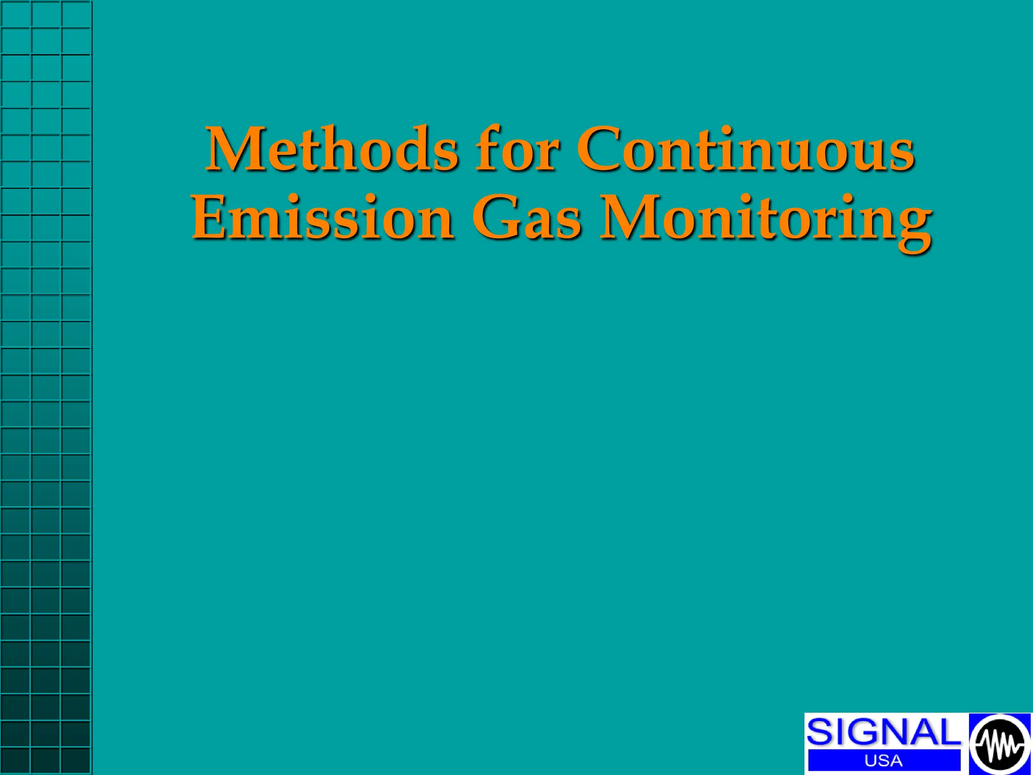 methods for continues emission gas monitoring | PPT