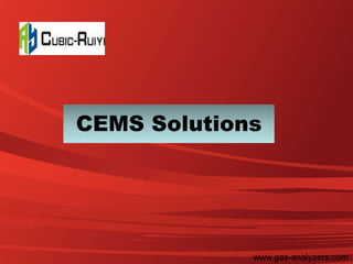 CEMS Solutions
www.gas-analyzers.com
 