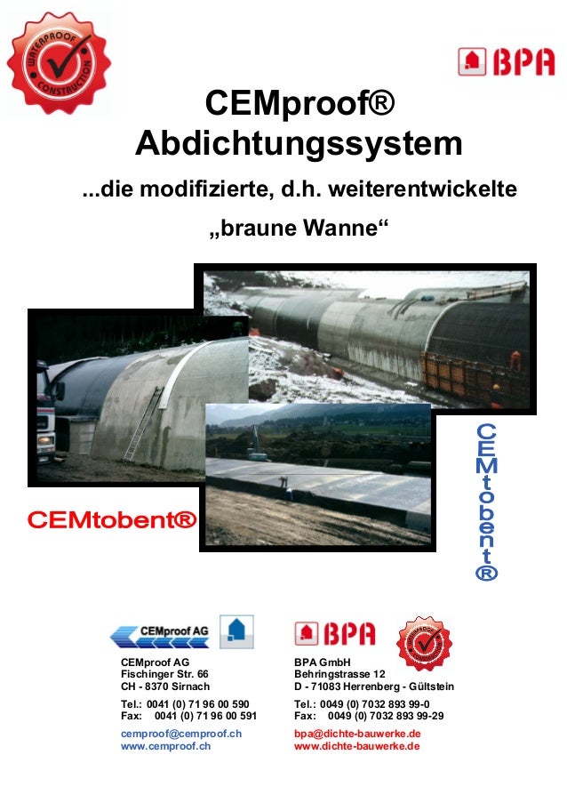 Braune Wanne Cemtobent