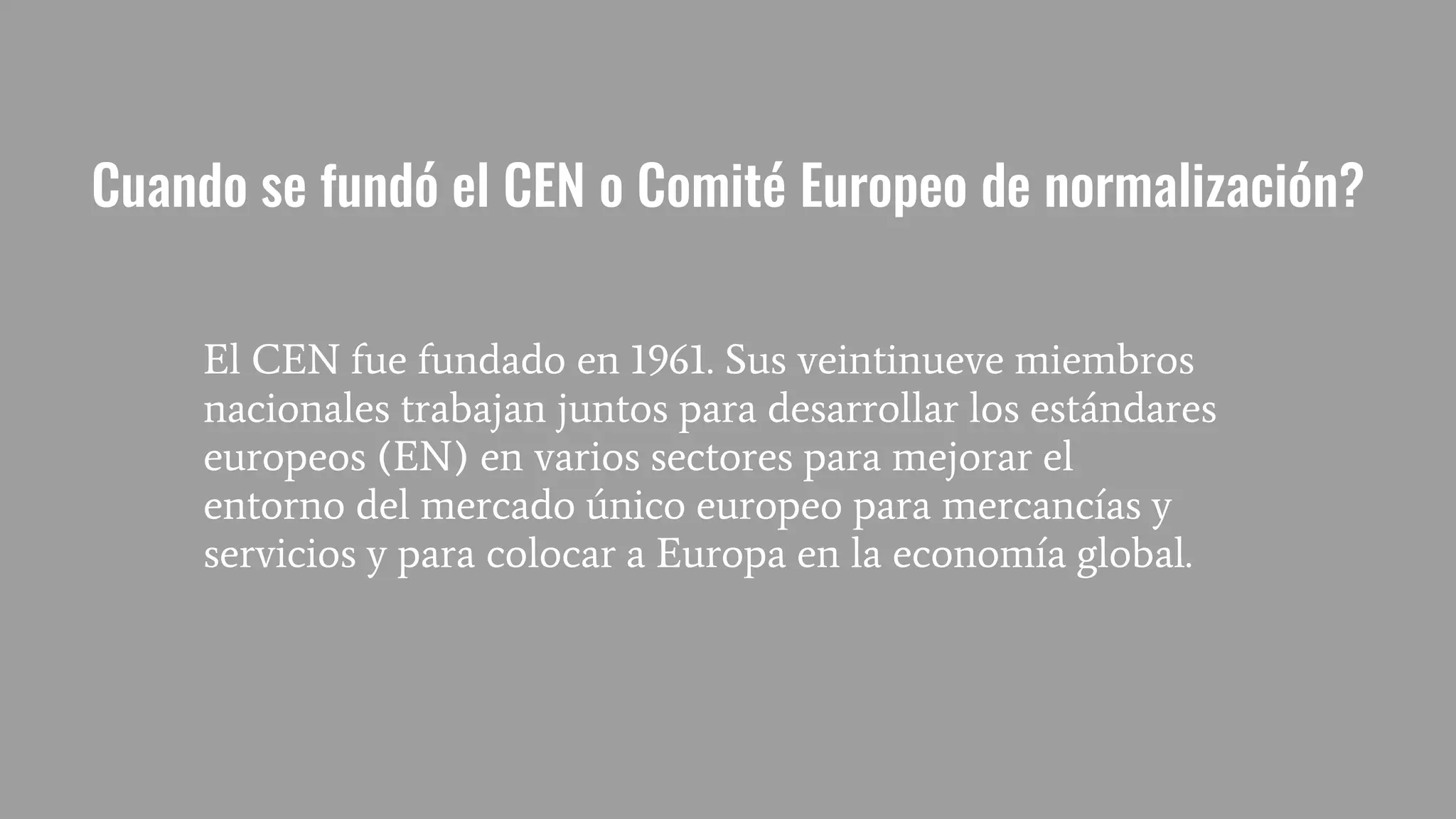 CEN comité europeo normalización