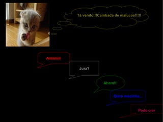 Aiiiiiiiiiiii Jura? Aham!!! Tá vendo!!!Cambada de malucos!!!!! Claro mocinha... Pode crer 