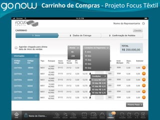 Carrinho de Compras  - Projeto Focus Têxtil 