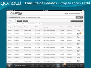 Consulta de Pedidos  - Projeto Focus Têxtil 