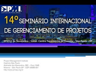 Título do Slide
Máximo de 2 linhas
http://pmisp.org.br
 