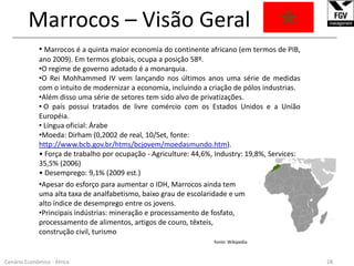 Angola - Conclusões______________________________________________________________________________________________________________ O país está em franca expansão, na tentativa de suprimir o crescimento reprimido e a falta de expansão durante os anos de guerra civil. Angola no entanto é um país complicado de fazer negócios, fato este evidenciado pela sua posição (169º de um total de 183 países) no ranking de ‘Easy of Doing Business’ (http://www.doingbusiness.org).