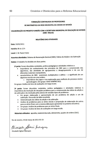 50   Cenários e Obstáculos para a Reforma Educacional
 
