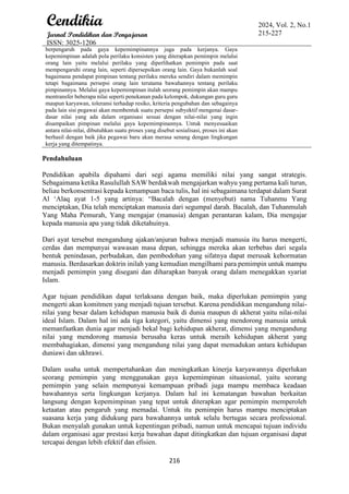 Cendikia : Jurnal Pendidikan - 2024, Vol. 2, No.1 215-227 - Akhmad ...