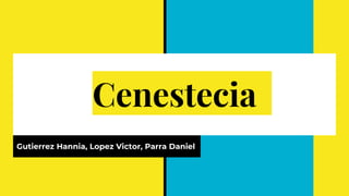 Cenestecia
Gutierrez Hannia, Lopez Victor, Parra Daniel
 