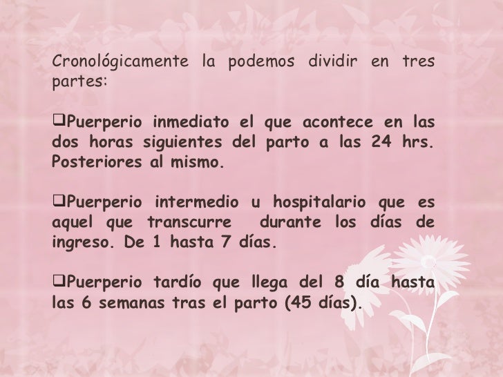 CUIDADOS DE ENFERMERIA EN EL PUERPERIO CUIDADOS DE ENFERMERIA EN EL PUERPERIO