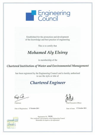 C eng certificate