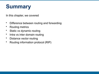Unicast Routing Protocols: Distance Vector Routing and RIP Explained | PPTX
