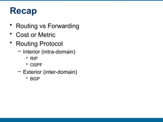 Unicast Routing Protocols: Link State Routing and OSPF | PPTX