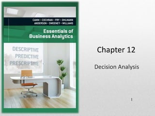 Chapter 12
Decision Analysis
1
 