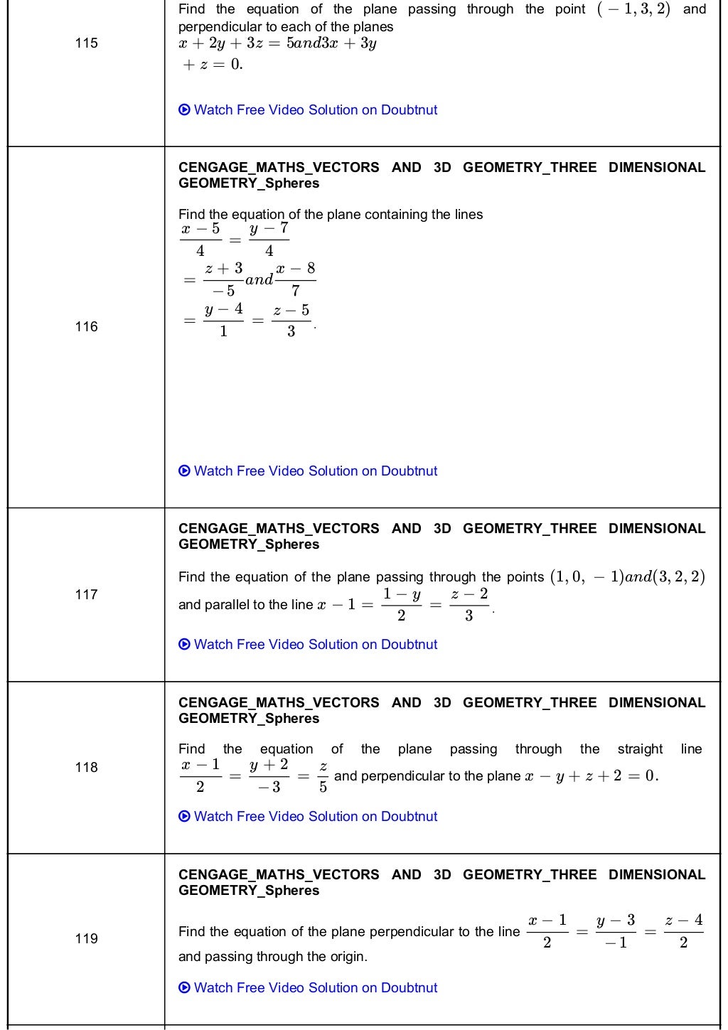 Cengage Maths Solutions Class 12 Vectors And 3d Geometry Three ...