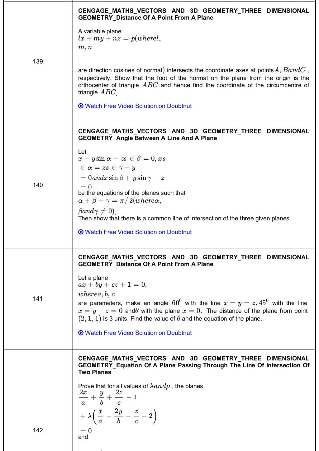 Cengage Maths Solutions Class 12 Vectors And 3d Geometry Three ...