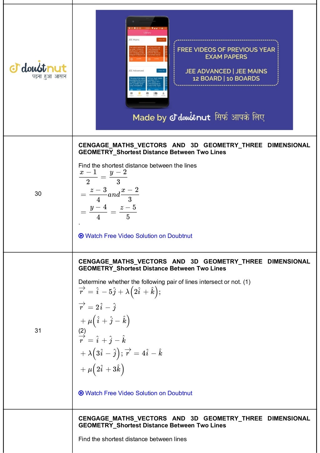 Cengage Maths Solutions Class 12 Vectors And 3d Geometry Three ...