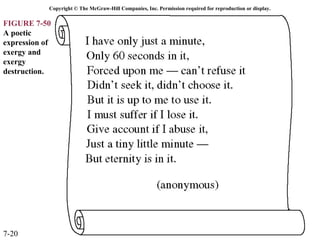 Copyright © The McGraw-Hill Companies, Inc. Permission required for reproduction or display.

FIGURE 7-50
A poetic
expression of
exergy and
exergy
destruction.




7-20
 